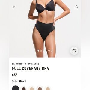 SKIMS Onyx Full Coverage Bra - Onyx